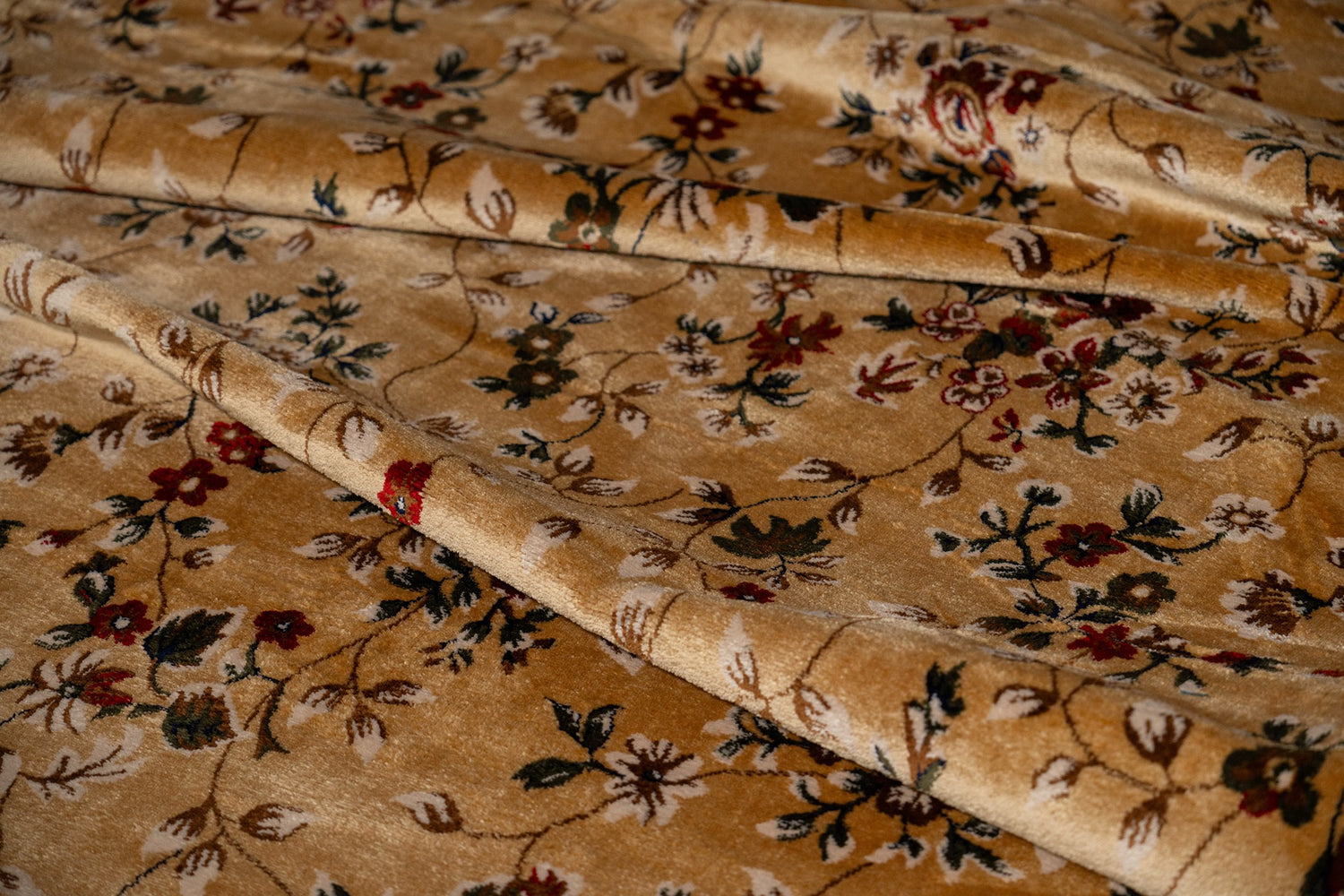 Florida Old Gold Royal Satin Wall-to-Wall Carpet